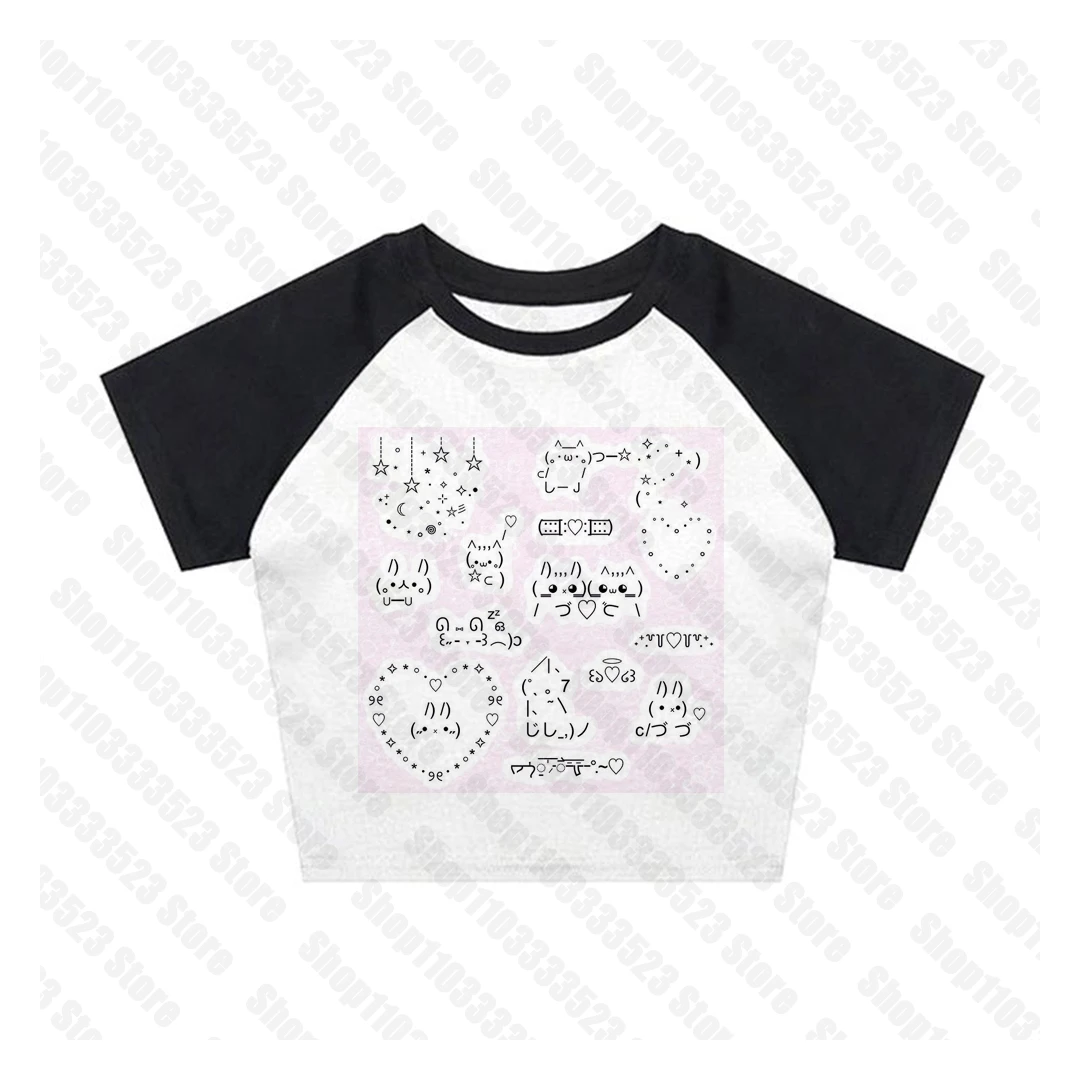 Top bez ramiączek Y2K kawaii w stylu punk gothic — crop tank Turkusowy