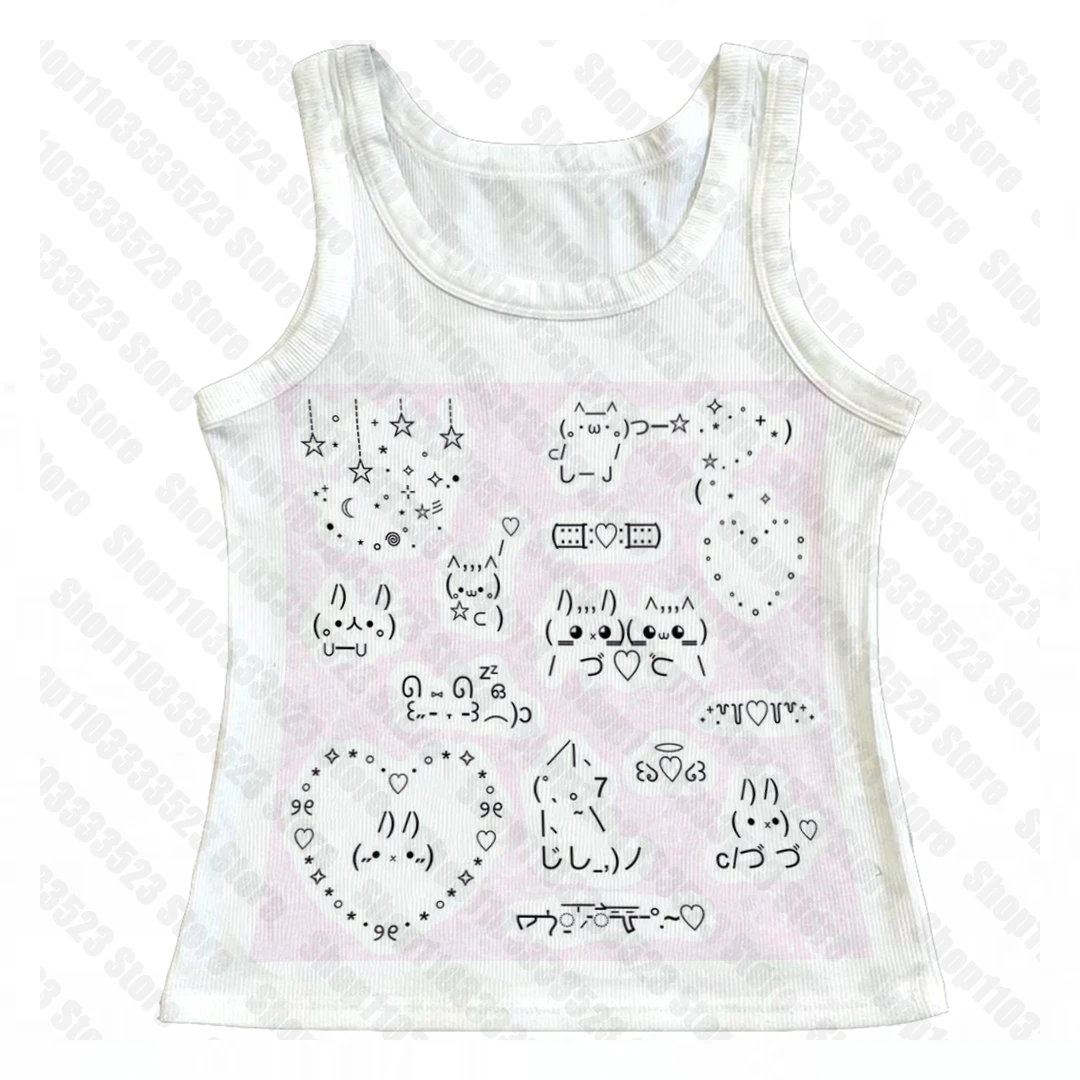 Top bez ramiączek Y2K kawaii w stylu punk gothic — crop tank Wielo