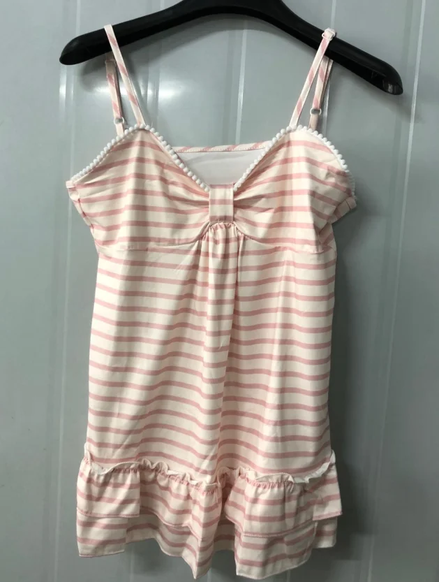 Damski top na ramiączkach w paski w stylu vintage Striped