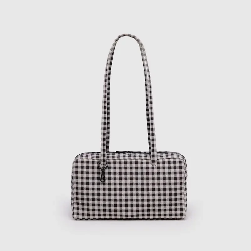 Torba w kratkę na ramię — nylon duży, unisex Grid small