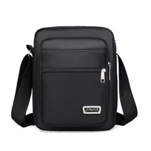 Torba na ramię z wieloma kieszeniami unisex Czarny