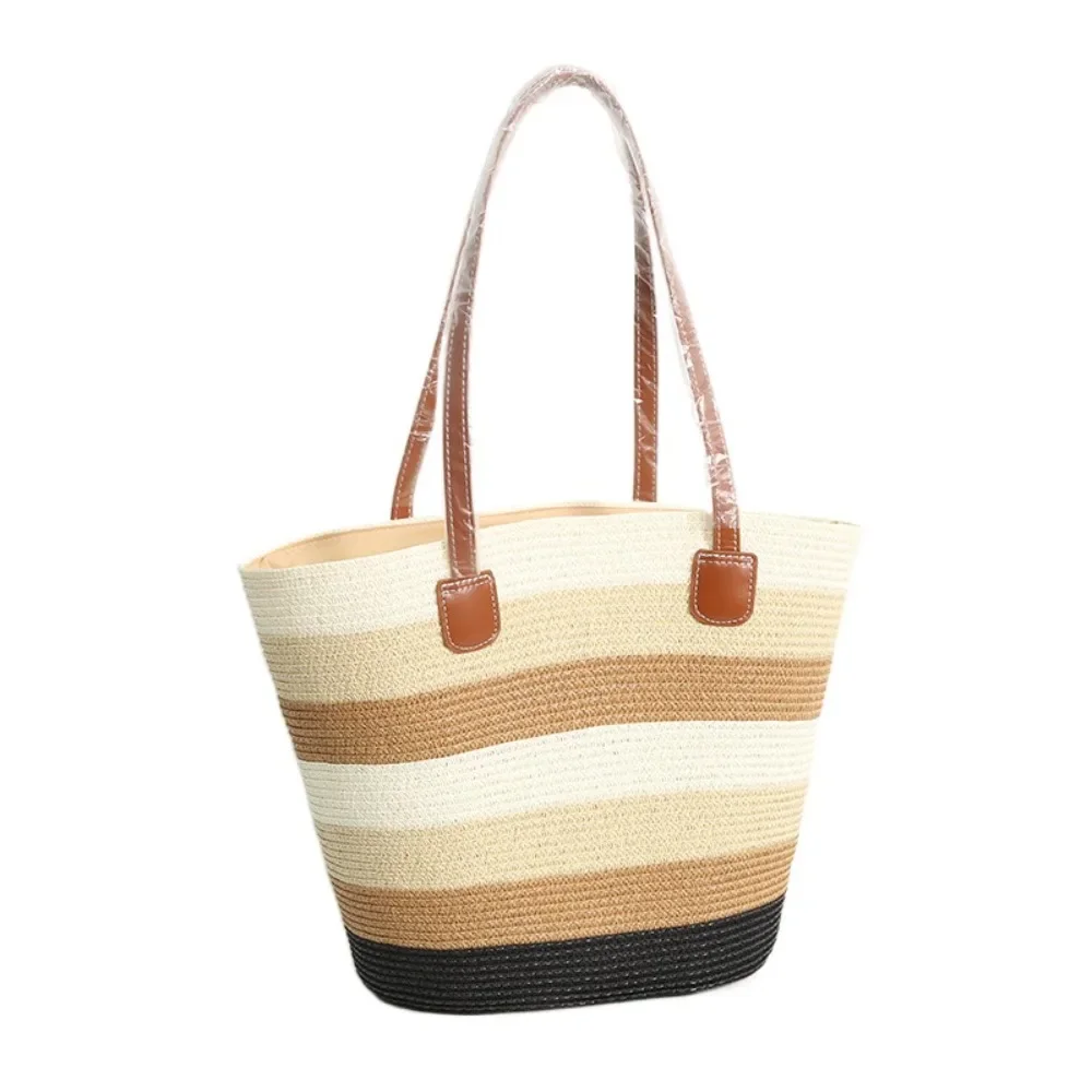 Letnia torba plażowa ze słomki – pleciona listonoszka boho Bag 2