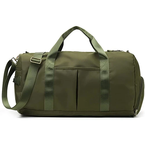 Pojemna torba podróżna z przegrodą na buty Khaki