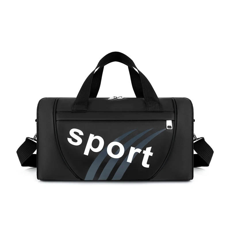 Torba sportowa crossbody na siłownię i podróż Czarny