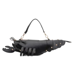 Torebka crossbody w kształcie homara ze skóry PU — oryginalna Czarny
