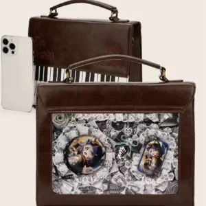 Torebka Ita bag w stylu vintage z motywem fortepianu Brązowy