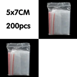 Torebki strunowe foliowe z zamknięciem zip 5x7cm