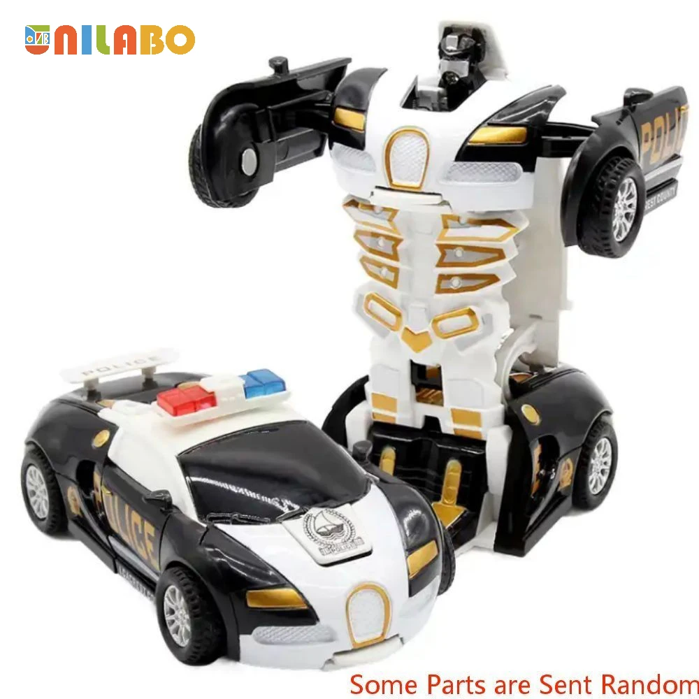 Transformujący robot-samochód dla dzieci bez baterii Szary