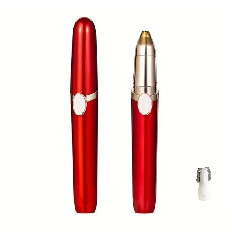 Trymer USB do nosa uszu i brwi przenośna maszynka do strzyżenia Czerwony