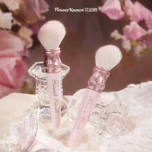 Ukośny pędzel do różu i konturowania Shell Jewel Złoto