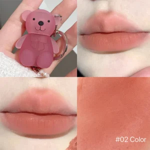 Velvet lip clay miś, matowa aksamitna pomadka do ust Błękitny