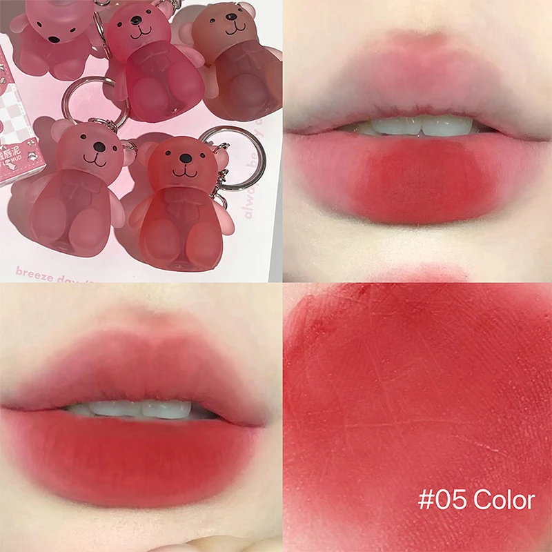 Velvet lip clay miś, matowa aksamitna pomadka do ust Jasny róż