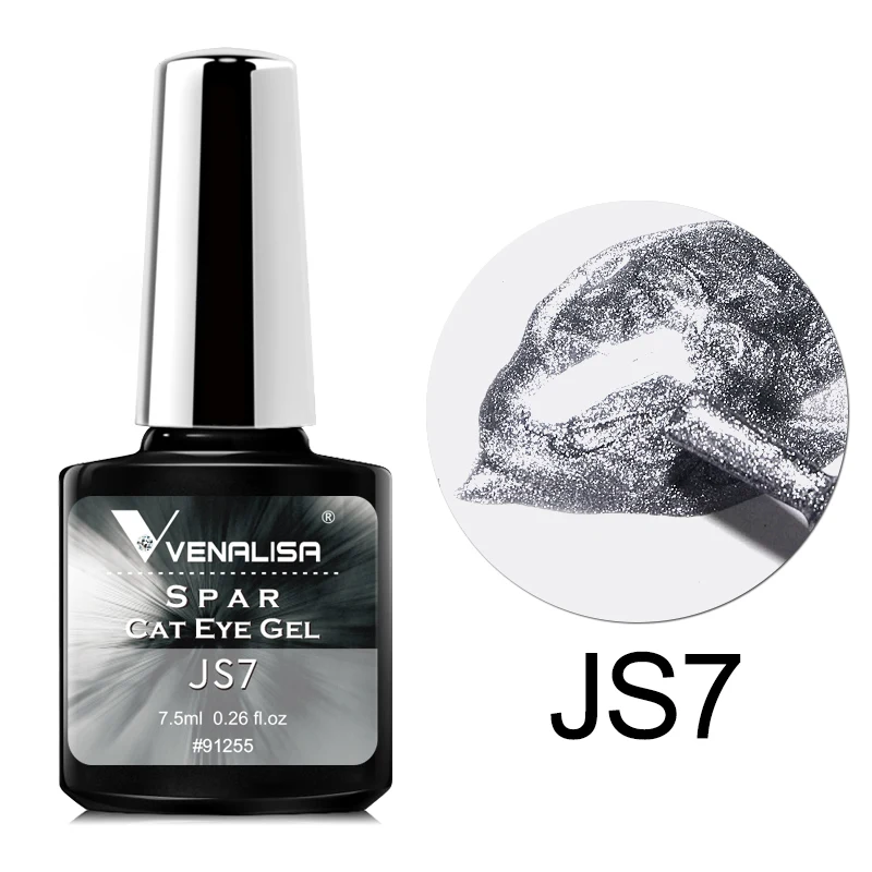 VENALISA 9D lakier hybrydowy Cat Eye 7,5 ml efekt kociego oka Js7