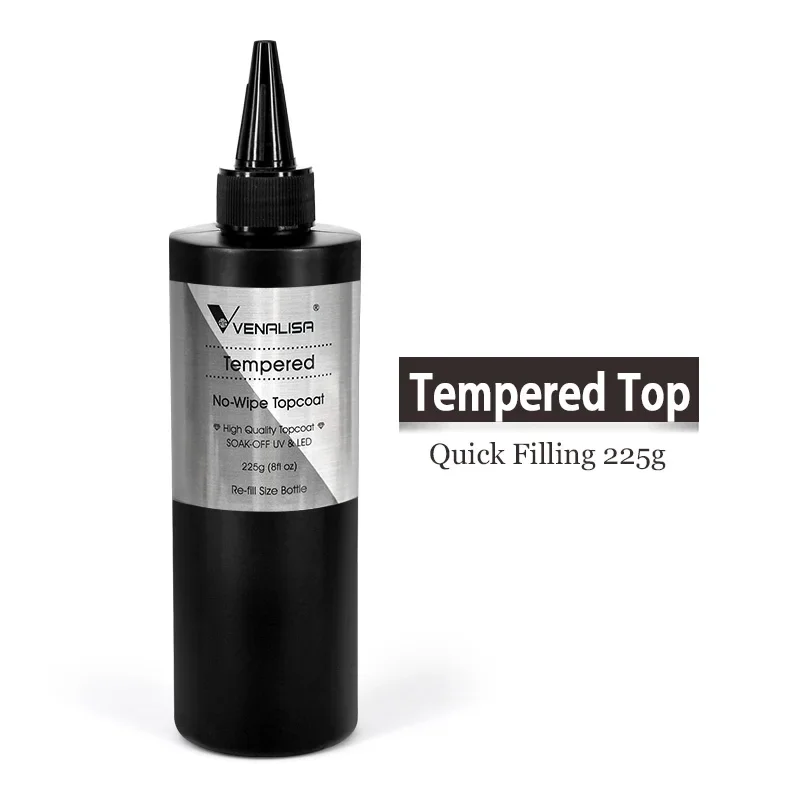 Venalisa baza i top coat hybrydowy w dużej pojemności 225v tempered 225g