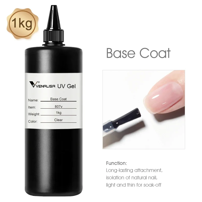 Venalisa baza i top coat hybrydowy w dużej pojemności 807v base coat