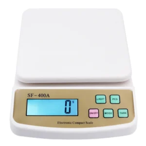 Elektroniczna waga kuchenna LCD 10 kg z podświetleniem SF400A Jasny niebieski