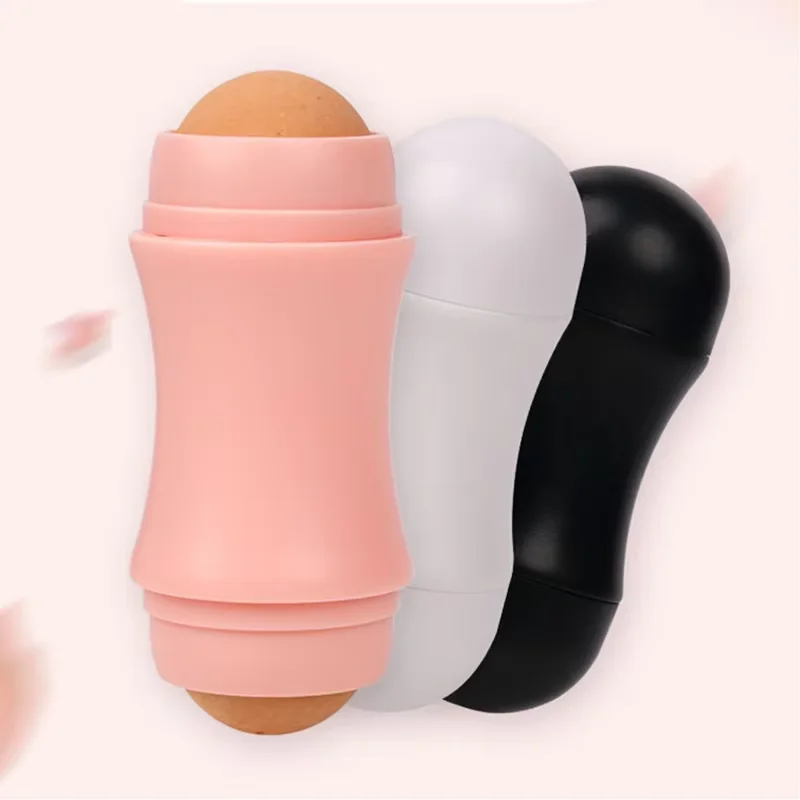 Wałeczek z kamienia wulkanicznego pochłaniający sebum Biały