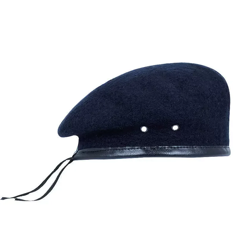 Wełniany beret w stylu wojskowym Nb