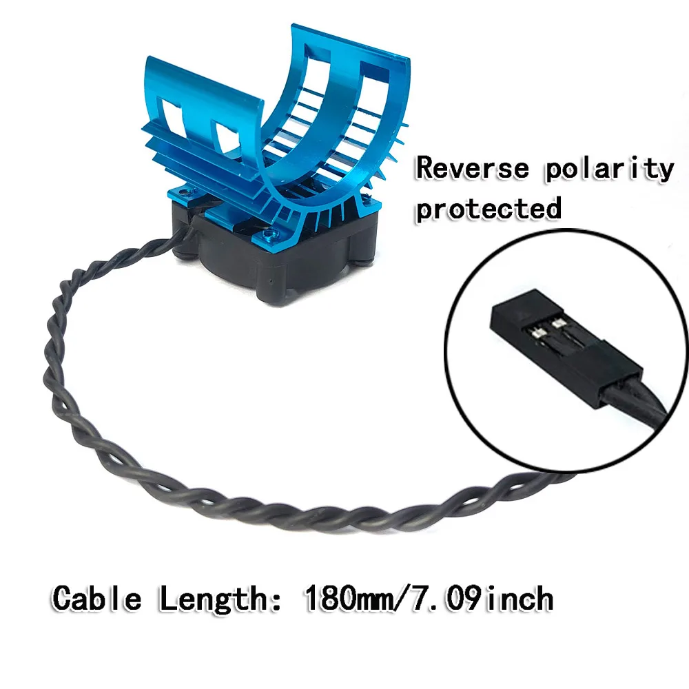 Wentylator chłodzący silnika do modeli RC 1/10 1/12 Wltoys YSIDO Bordowy