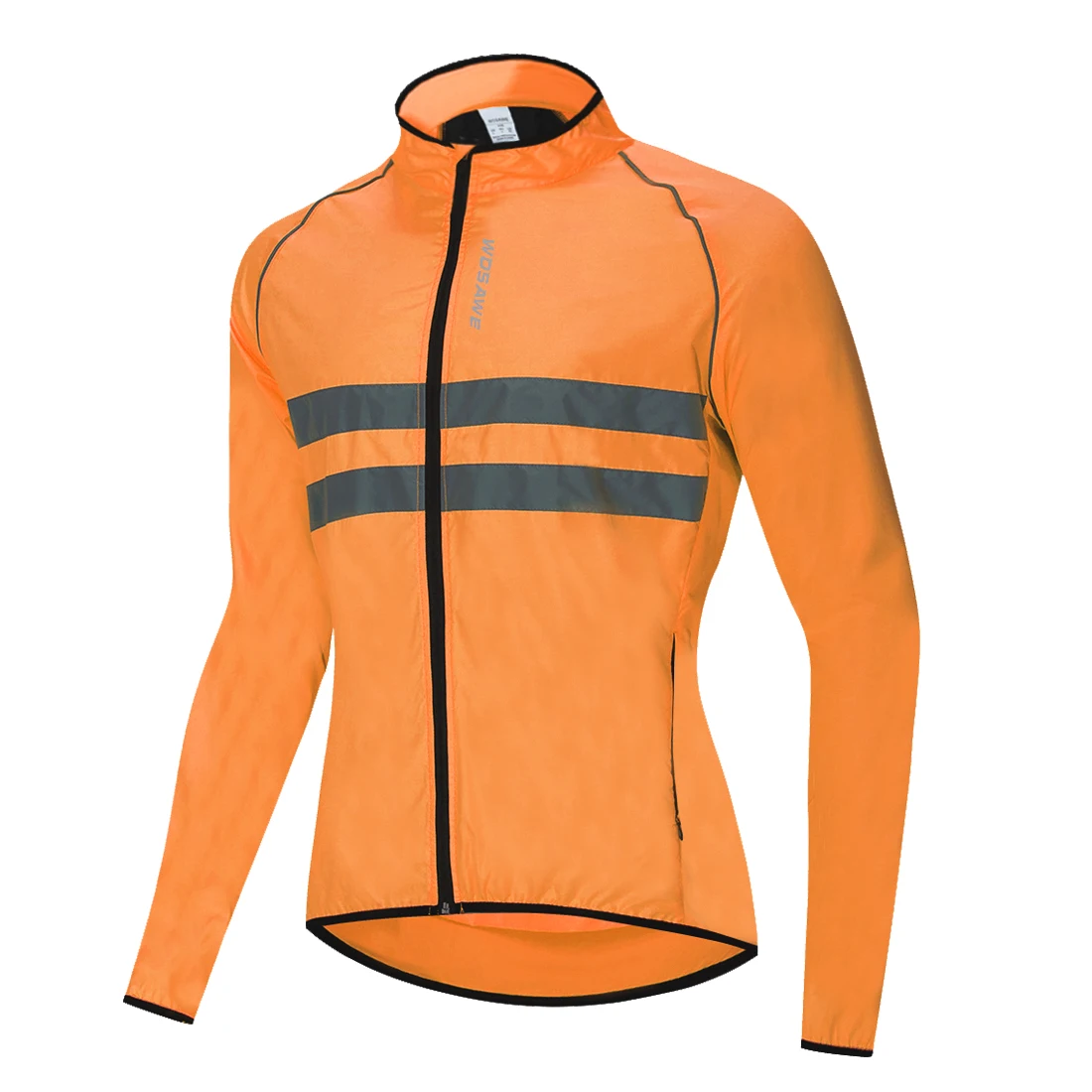 Lekka wiatrówka rowerowa WOSAWE wiatroszczelna z długim rękawem Jacket long o