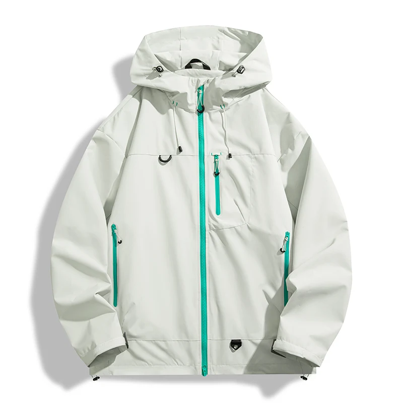 Wiatrówka unisex wodoodporna outdoorowa na trekking Szary