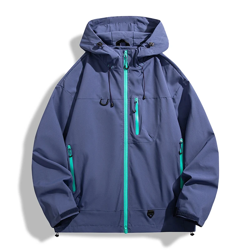 Wiatrówka unisex wodoodporna outdoorowa na trekking Fioletowy