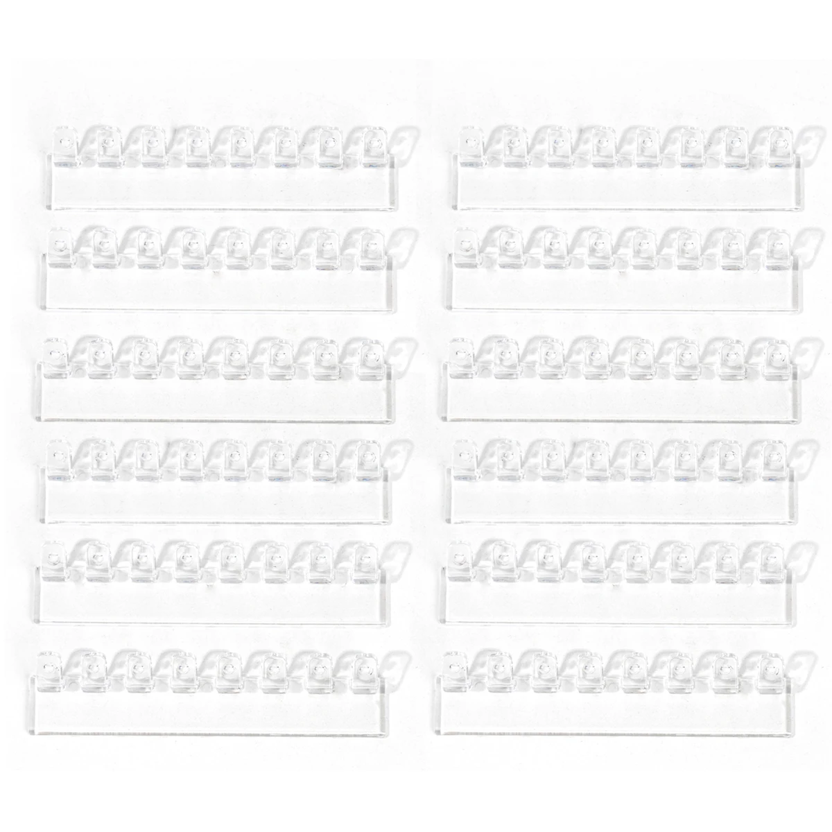 Wieszak na biżuterię montowany na ścianie – 8 haczyków 12pcs