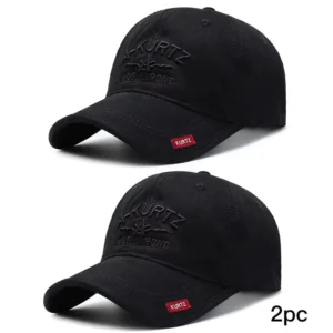 Wiosenna czapka z daszkiem z haftem Black2pc