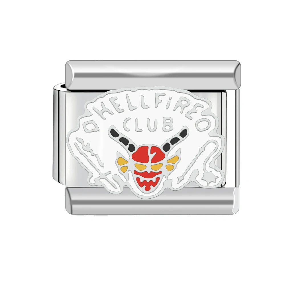 Włoska bransoletka charms 9 mm – ogniwa DIY kolekcja Strange Things Ciemnozielony