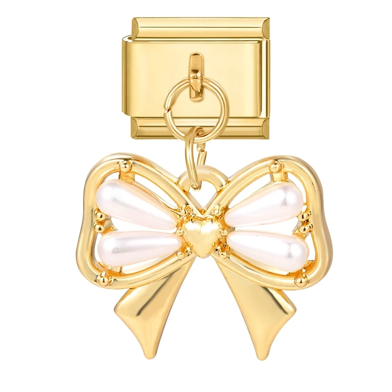 Włoskie zawieszki charm do bransoletek 9 mm - oczy, kot, serce Fioletowy
