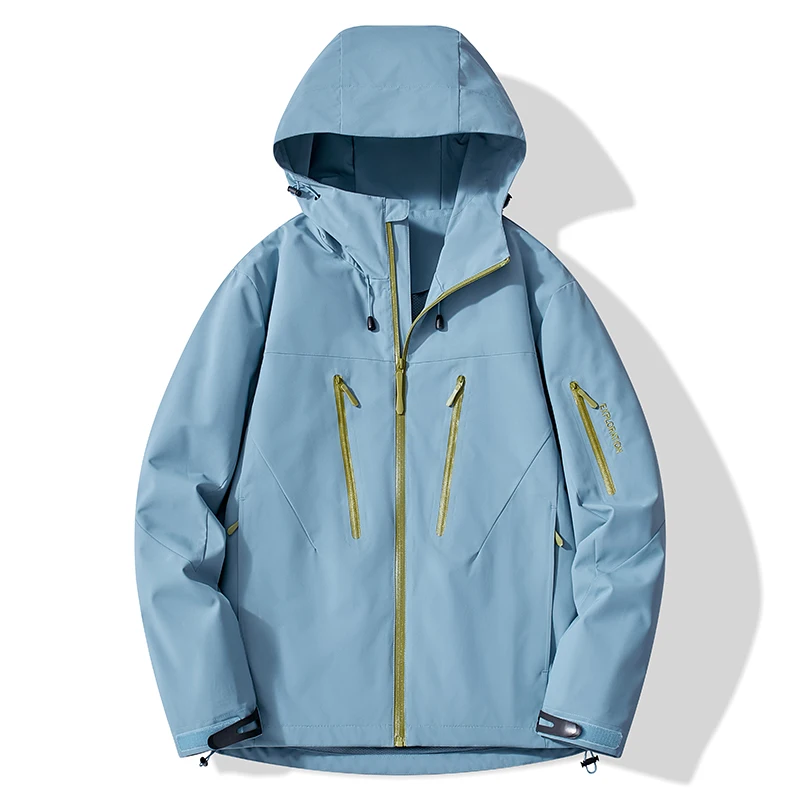 Wodoodporna kurtka przeciwdeszczowa unisex na trekking Unisex, ciemnoniebieski