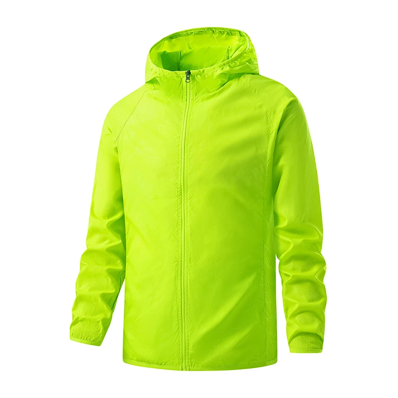 Wodoodporna kurtka przeciwdeszczowa unisex z ochroną UV Zielony