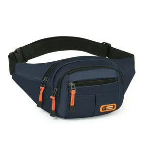 Wodoodporna nerka saszetka na pas crossbody Niebieski