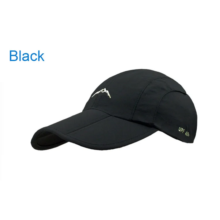 Wodoodporna składana czapka z daszkiem rowerowa unisex Czarny