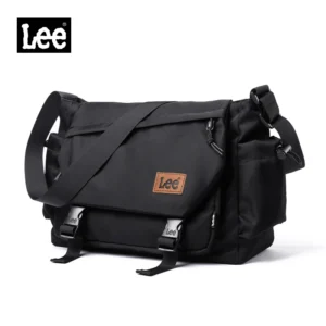 Wodoodporna torba na ramię z miejscem na laptopa – unisex Czarny