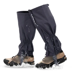 Wodoodporne stuptuty trekkingowe na buty turystyczne Czarny