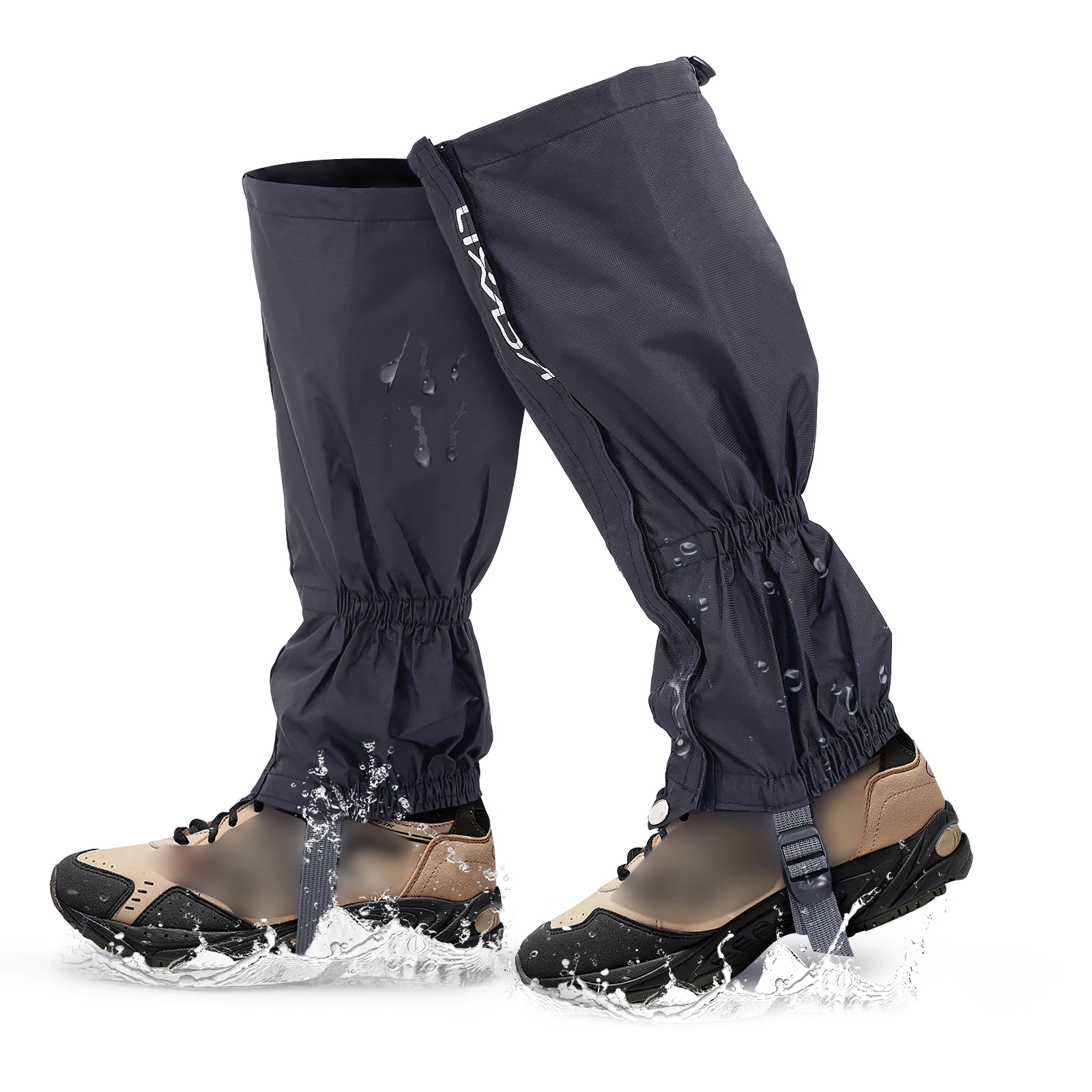 Wodoodporne stuptuty trekkingowe na buty turystyczne Czarny