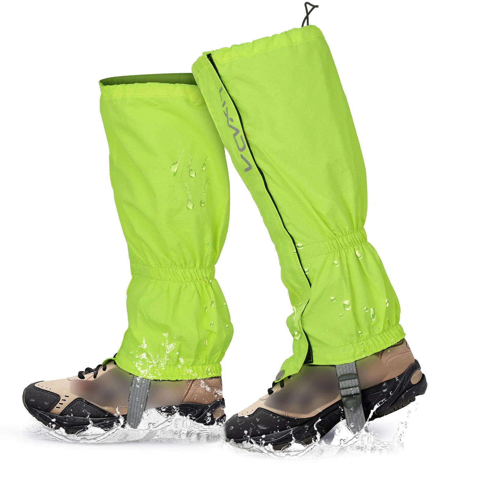 Wodoodporne stuptuty trekkingowe na buty turystyczne Jasnozielony
