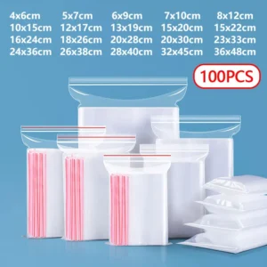 Woreczki strunowe przezroczyste 100 sztuk X6cm use 4x5