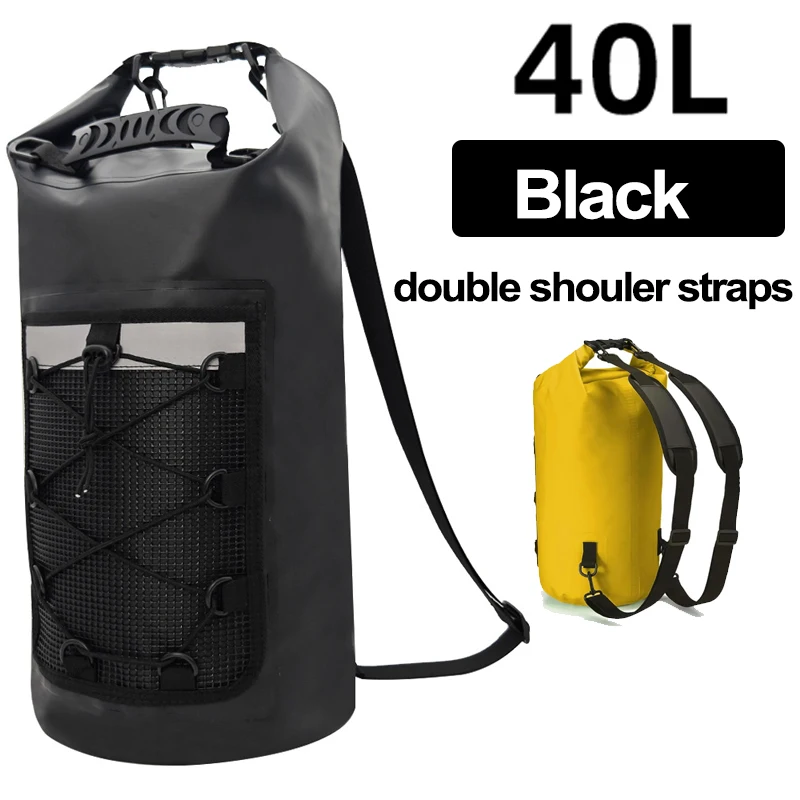 Worek wodoszczelny na kajak i kemping 10-40L Bk 40l