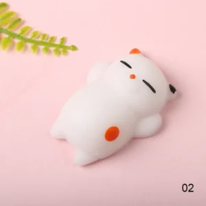 Zabawka antystresowa mochi kot foka miękka do ściskania Jasnozielony