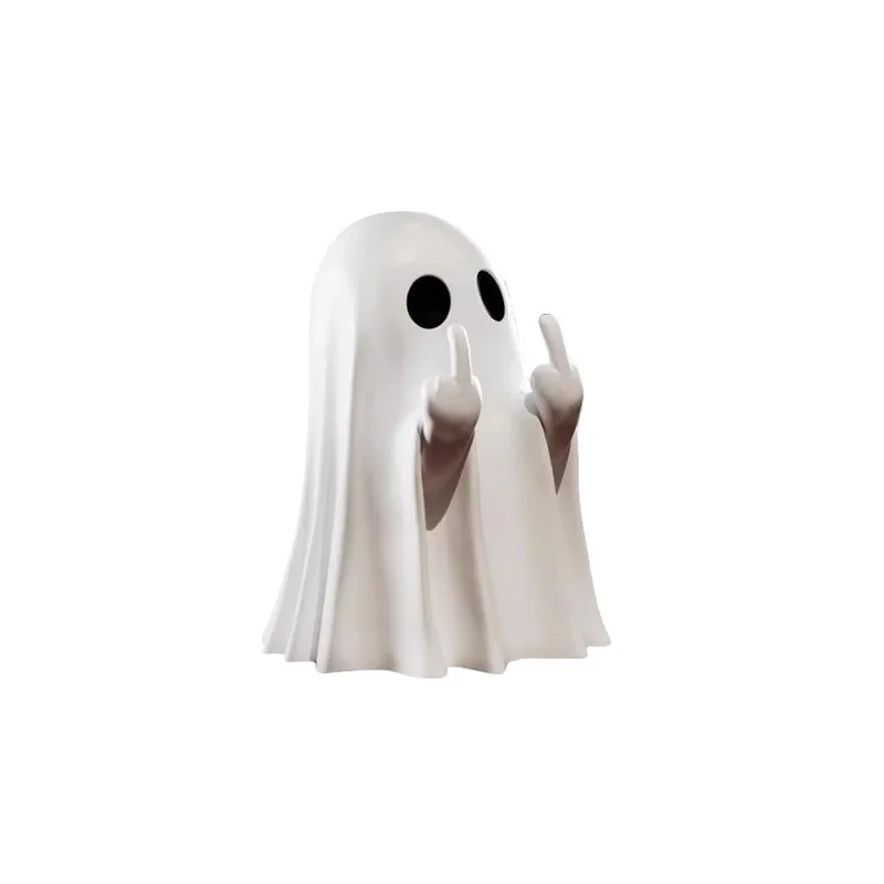 Zabawna figurka duszka na Halloween - dekoracja Biały