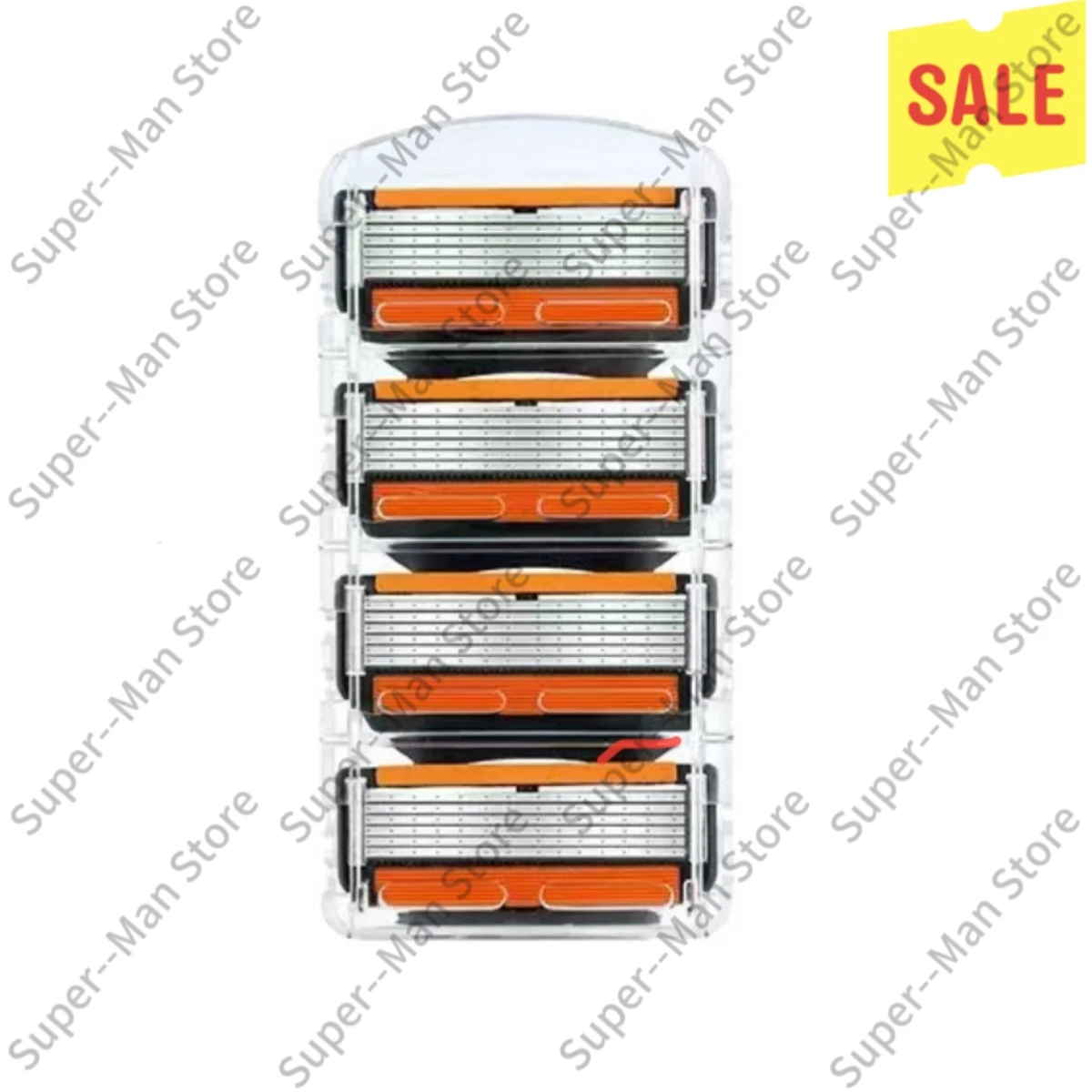 Zapasowe wkłady do maszynki 6-ostrzowej dla mężczyzn 4 Pcs