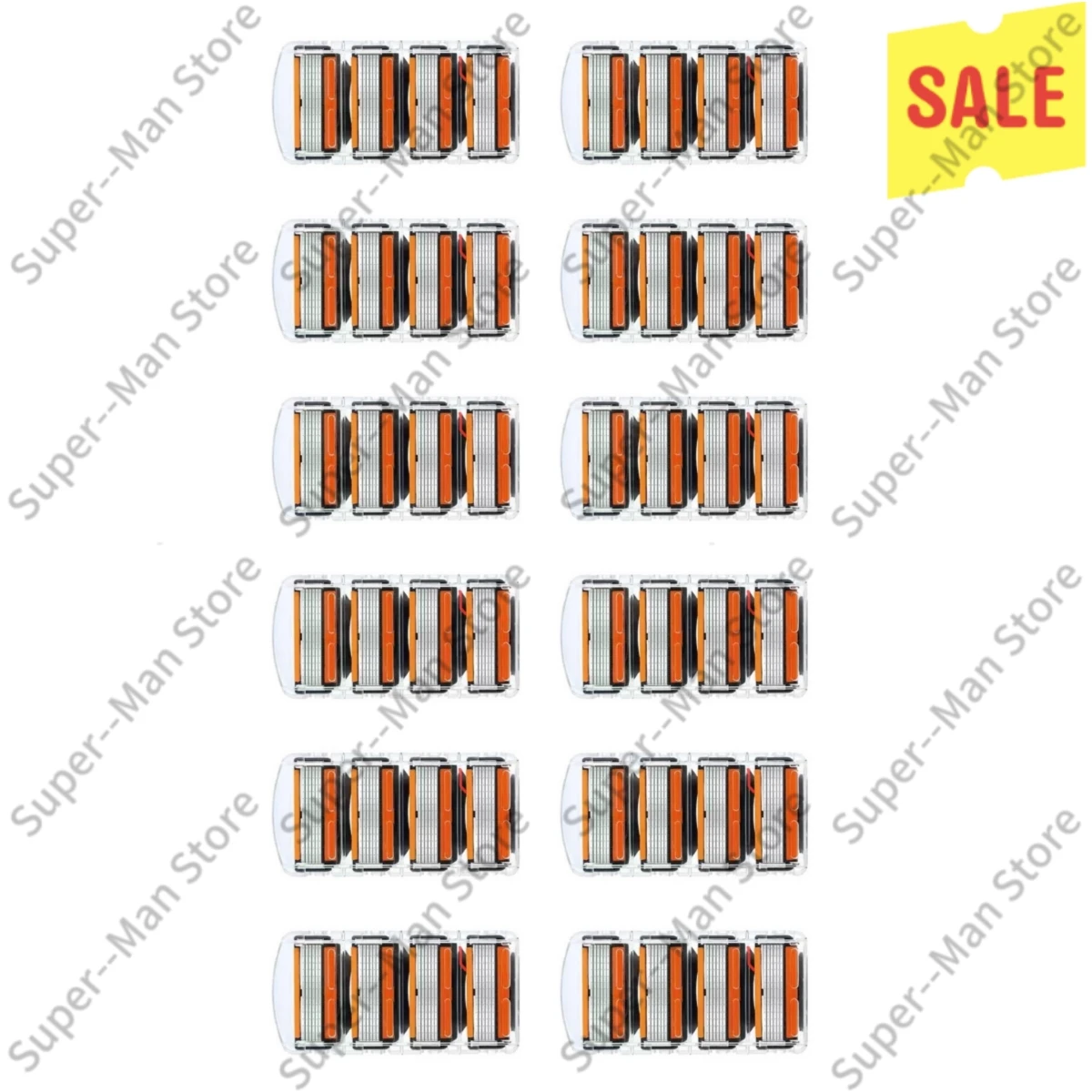 Zapasowe wkłady do maszynki 6-ostrzowej dla mężczyzn 48 Pcs