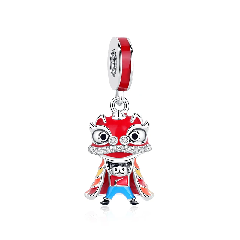 Zawieszka charms srebro 925 kot szczęścia 40