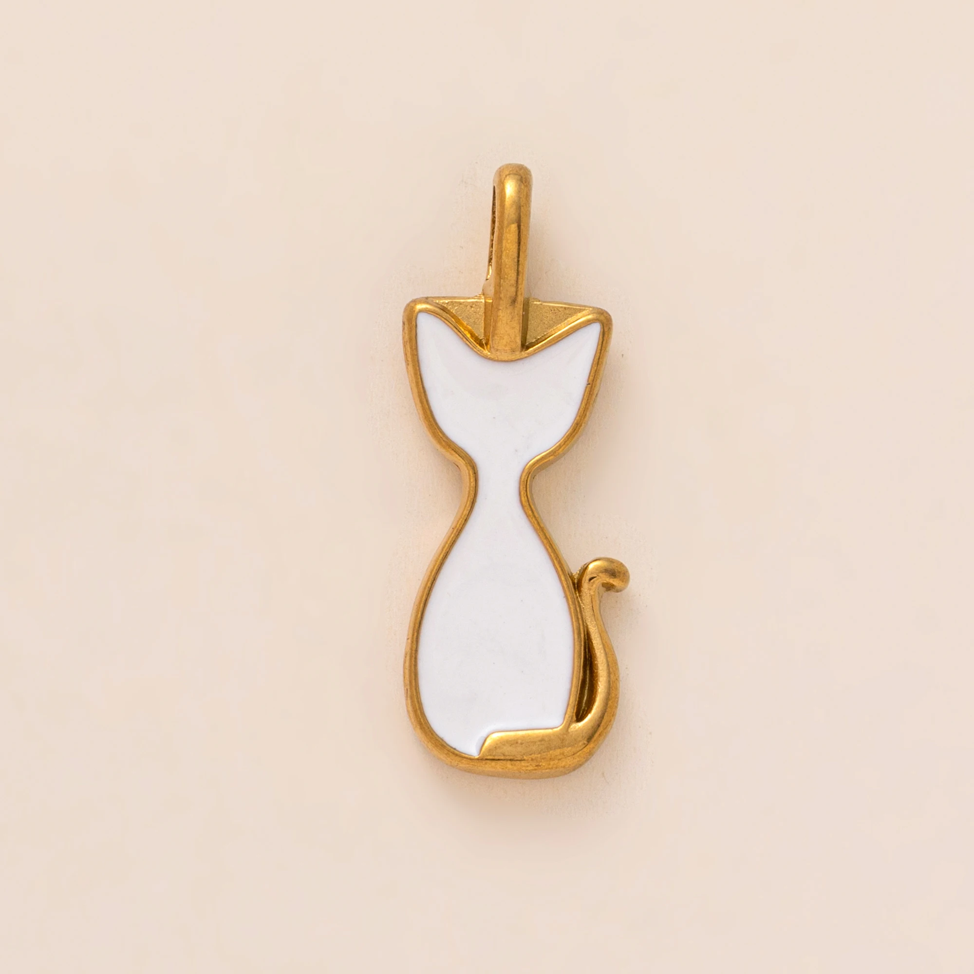 Zawieszka kot i owoce z cyrkoniami do biżuterii DIY Antyczny brąz platerowany