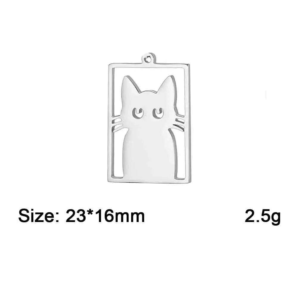 Zawieszka okrągła z kotkiem ze stali do DIY D steel color
