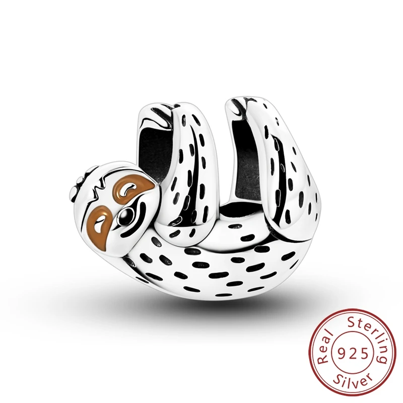 Zawieszka ze srebra 925 ze zwierzęciem – kot, panda, słoń, pies Jasny róż