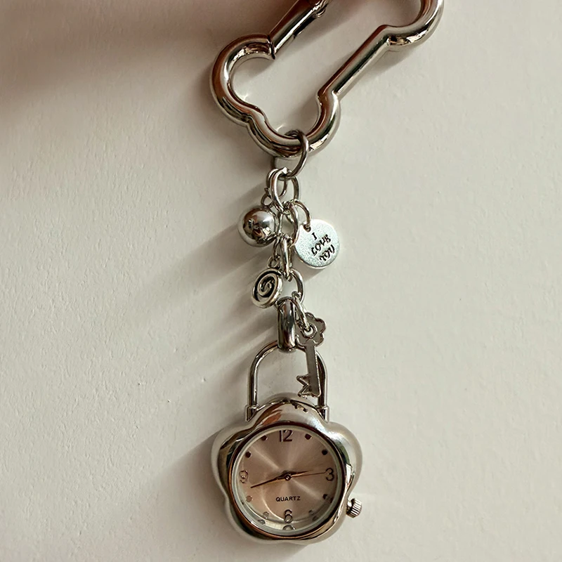 Zegarek kieszonkowy na łańcuszku steampunk vintage brelok Amy zielony