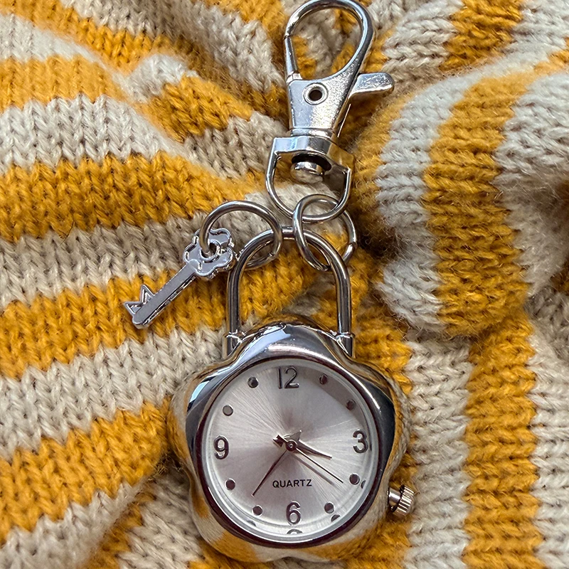 Zegarek kieszonkowy na łańcuszku steampunk vintage brelok Czerwony arbuz